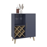 Paradise Low Bar Cabinet with Open Storage, Modern Bar Furniture for Living Room or Entertainment Area