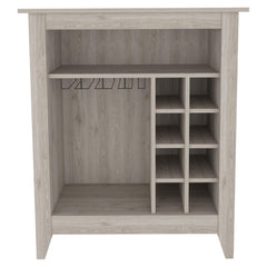Millennium Canaan 6-Bottle 1-Drawer 1-Shelf Bar Cabinet Light Grey