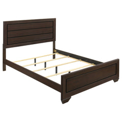 Aeneas Wood Queen Panel Bed Dark Cocoa