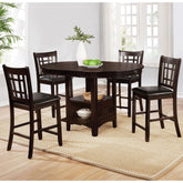 Treasury Black and Espresso 5-piece Counter Height Dining Set