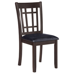 Mirage and Black Lattice Back Side Chairs (Set of 2)
