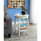 Elysium Antique White Finish Accent Table