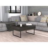 Helen Lift Top Coffee, Two Legs, One Drawer -Espresso / Onyx
