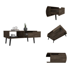 Millennium Haven 1-Drawer 1-Shelf 12-Bottle Wine Cabinet Dark Walnut