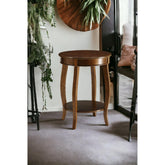 Elysium Walnut Finish Accent Table