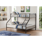 Artemis Gunmetal Finish Twin Xl/Queen Bunk Bed