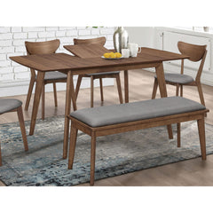 Natural Walnut Rectangular Dining Table