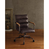 Odysseus Antique Slate Top Grain Leather Office Chair