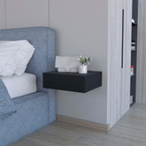 Wenge Wall-Mounted Floating Nightstand