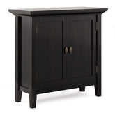 Diary 32 inch Wide Solid Wood Low Storage Cabinet in Hickory Brown