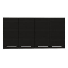 Rectangle Four Swing Doors Wall Cabinet Wenge