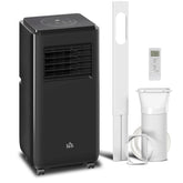 8,000 BTU Moible Air Conditioner 345 Sq. Ft., Dehumidifier Fan Auto Sleep with 24H Timer On/Off, Window Kit, Black