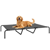 Elevated Dog Bed for Large Breeds Gray 60"L
