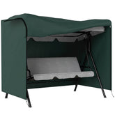 Outdoor Patio Hammock Porch Swing Cover with UV, Water, & Dust Fighting Material, 81" x 49" x 65", Dark Green