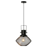 Industrial Pendant Light Fixtures with Adjustable Hanging Chain, Black