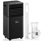 10000 BTU Portable Air Conditioner with Dehumidifier, Cooling Fan, Sleep, Remote, 24H Timer, Auto Off, Black