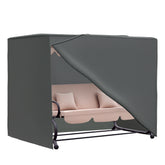 Outdoor Patio Hammock Porch Swing Cover with UV, Water, & Dust Fighting Material, 81" x 49" x 65", Gray