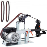 Bostome 2HP belt grinder with a 2x82" belt and adjustable worktable for knife making.