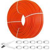 A 1000 ft coil of 1/2-inch red PEX-B oxygen barrier tubing with included clamps and cutters.