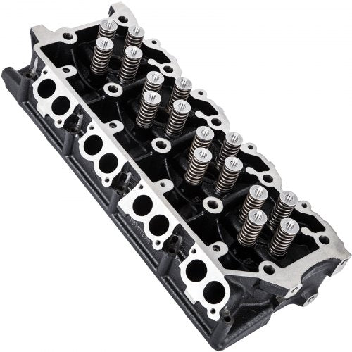 Ford 6.0L Power Stroke cast iron cylinder head with 18mm valves for 2003-2007 models.