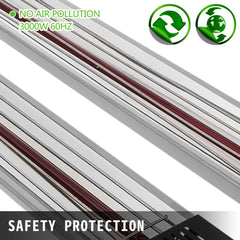 Bostome 3000W infrared paint curing lamp with three controllable lamps and durable frame.