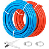 Bostome 1/2" x 100ft PEX tubing in a coil, suitable for plumbing and radiant heat applications.