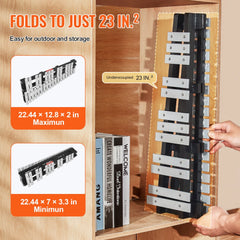 Bostome 30 Note Glockenspiel Xylophone with aluminum bars and wooden base for percussion practice.