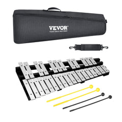 Bostome 30 Note Glockenspiel Xylophone with aluminum bars and wooden base for percussion practice.
