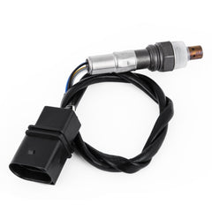 Bostome oxygen sensor with a metal shell, designed for Audi A3, VW Golf, and Skoda Octavia.