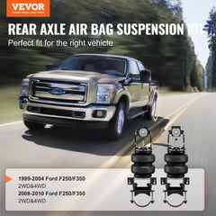 Rear axle air bag suspension kit for 1999-2004 Ford F-250/F-350 trucks.