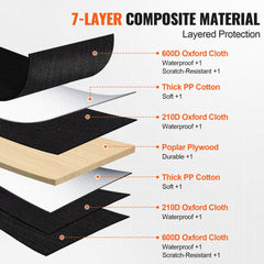 Bostome dog car seat cover in black, waterproof with breathable mesh and quick-install design.