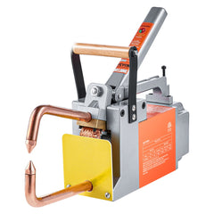 Bostome Portable Spot Welder with copper tips, designed for welding 1/8-inch metal sheets.