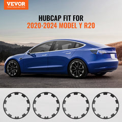 Bostome 20" wheel rim cover hubcap for Tesla Model Y with multi-spoke design and air nozzle holes.