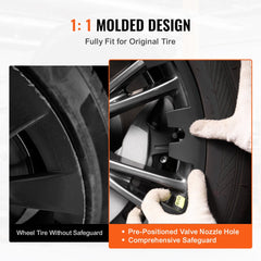 Bostome 20" wheel rim cover hubcap for Tesla Model Y with clip-button design and cushioning foam.