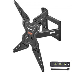 Full motion TV wall mount for 26-55 inch TVs, featuring swivel tilt and durable carbon steel.