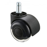 Set of 5 Bostome 2" office chair caster wheels with dual ball bearings and polyurethane wheels.