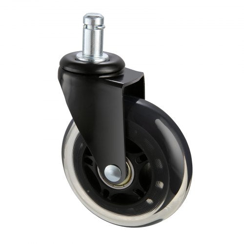 Bostome 3-inch heavy-duty office chair caster wheels for hardwood and carpet surfaces.