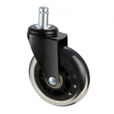 Bostome 3-inch heavy-duty office chair caster wheels for hardwood and carpet surfaces.