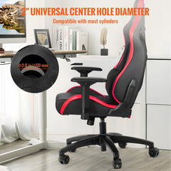 Black 28-inch heavy duty office chair base with five-star design and smooth casters.