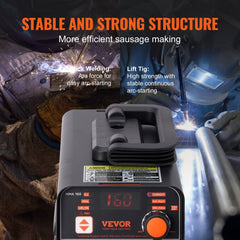 Bostome 120A ARC Stick Welder with digital display and portable design for versatile welding tasks.