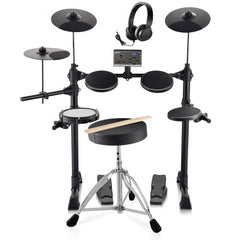 Bostome MT10B electronic drum set with mesh snare, 150 sounds, and foldable stand.