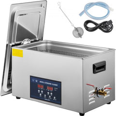 Bostome 30L ultrasonic cleaner with dual frequency settings and integrated heater.