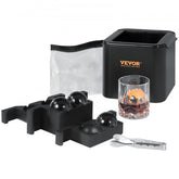 Bostome Crystal Clear Ice Ball Maker with a 2.36-inch silicone mold for ice spheres.