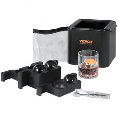 Bostome Crystal Clear Ice Ball Maker with a 2.36-inch silicone mold for ice spheres.