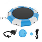 Bostome 13ft inflatable water trampoline with a large bouncing surface and sturdy construction.