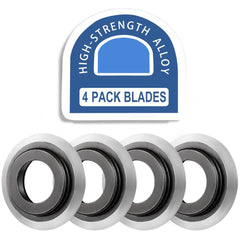Four high-strength alloy wire stripper blades for precise and durable wire stripping.