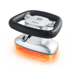 Bostome chiropractic massager with steering wheel grip, heat therapy, and adjustable speed controls.