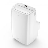 Bostome 12000 BTU Portable Air Conditioner with LED interface, remote, and portable wheels.