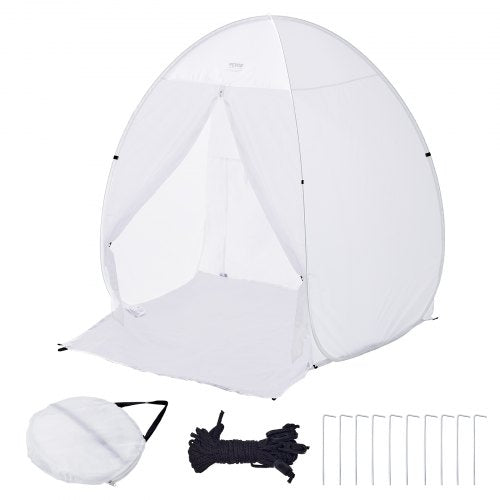 Bostome Pop-Up Spray Paint Tent Booth with a 60x60x70 inch portable shelter for spray painting.