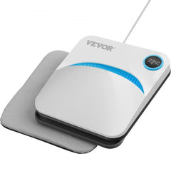 Portable 9x9" heat press machine with digital display and Teflon-coated plate for safe transfers.